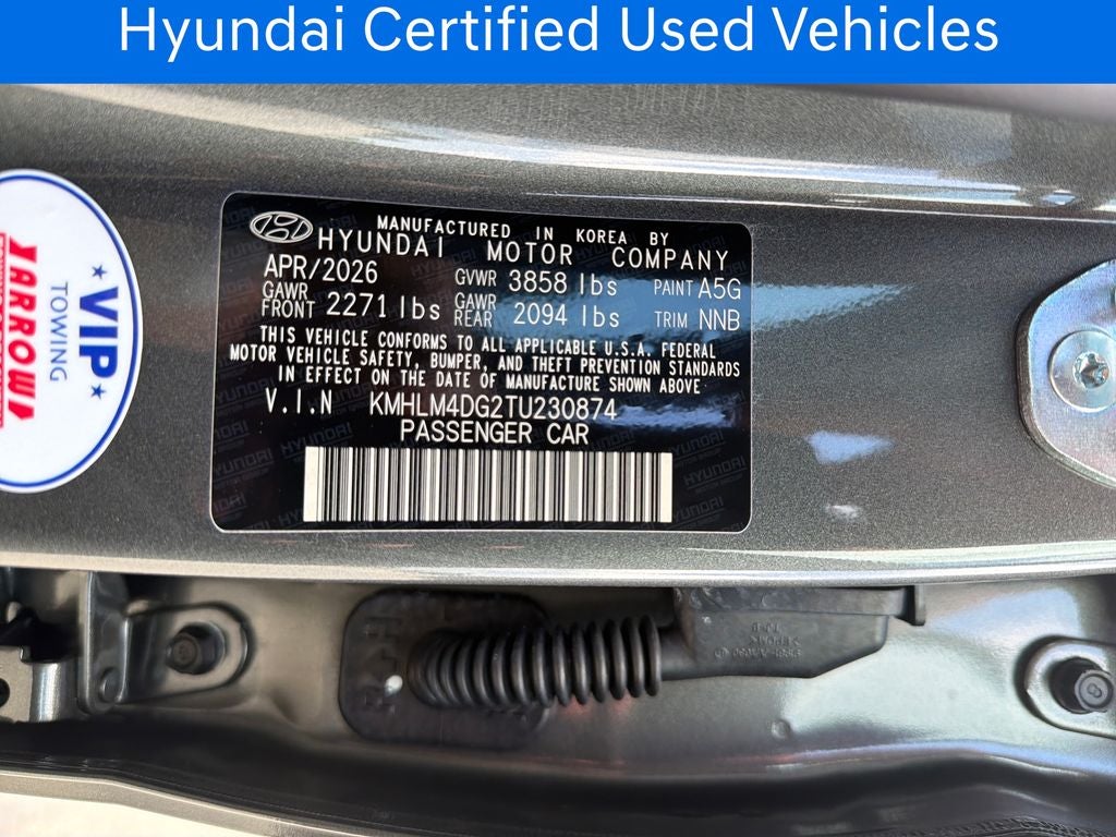 2026 Hyundai Elantra SEL Sport CERTIFIED