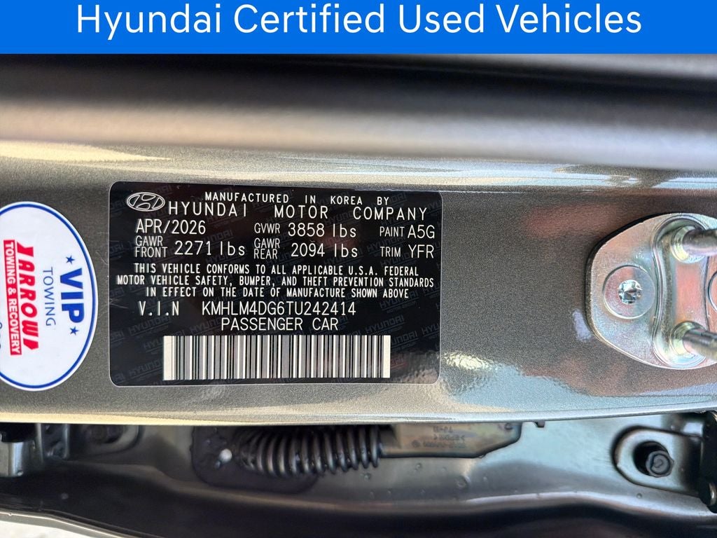 2026 Hyundai Elantra SEL Sport CERTIFIED