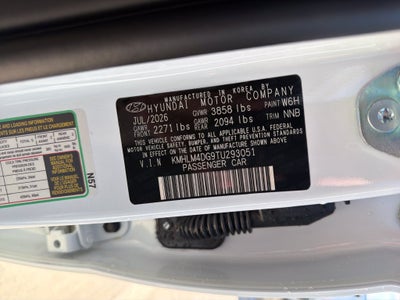 2026 Hyundai Elantra SEL Sport Plus