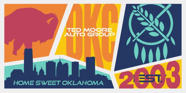 oklahoma sunset SUV towing trailer